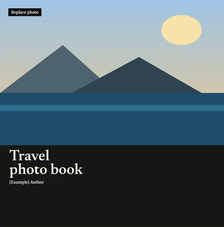 Travel photo book