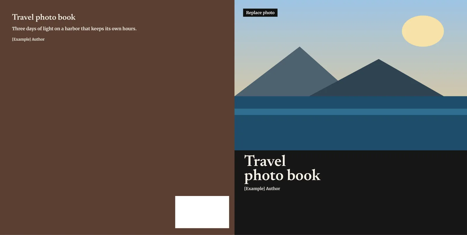 Cover wrap (back · spine · front)