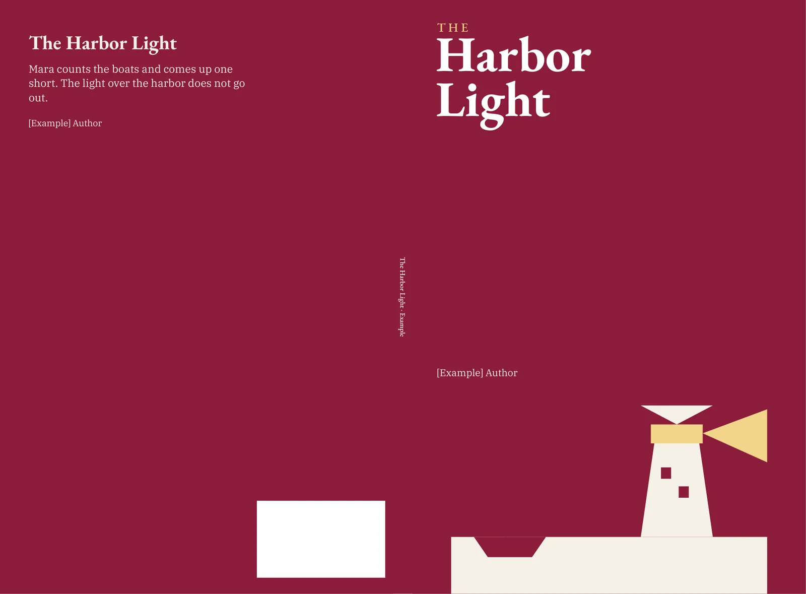 Cover wrap (back · spine · front)