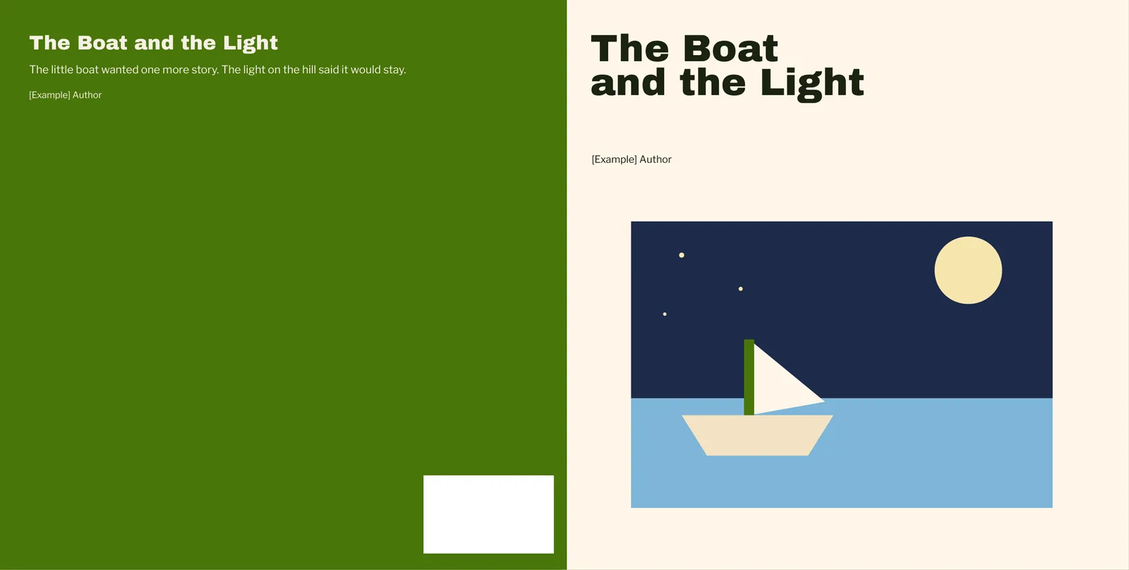 Cover wrap (back · spine · front)