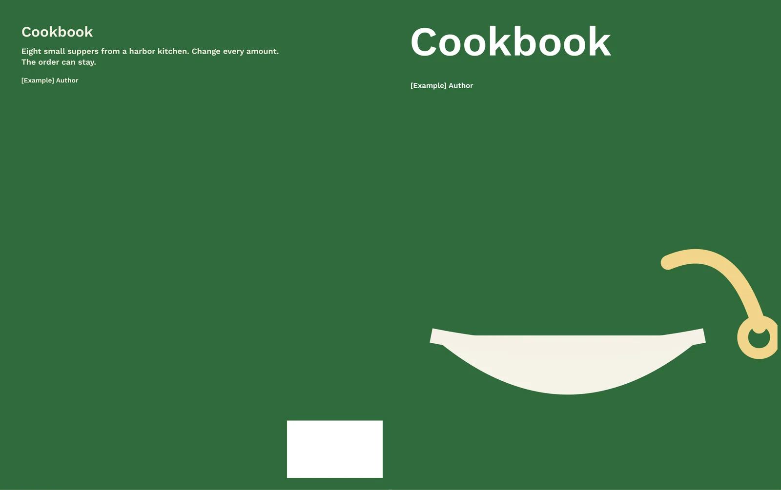 Cover wrap (back · spine · front)