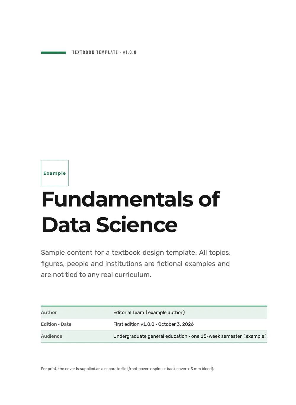 Forest Trail Science — Cover