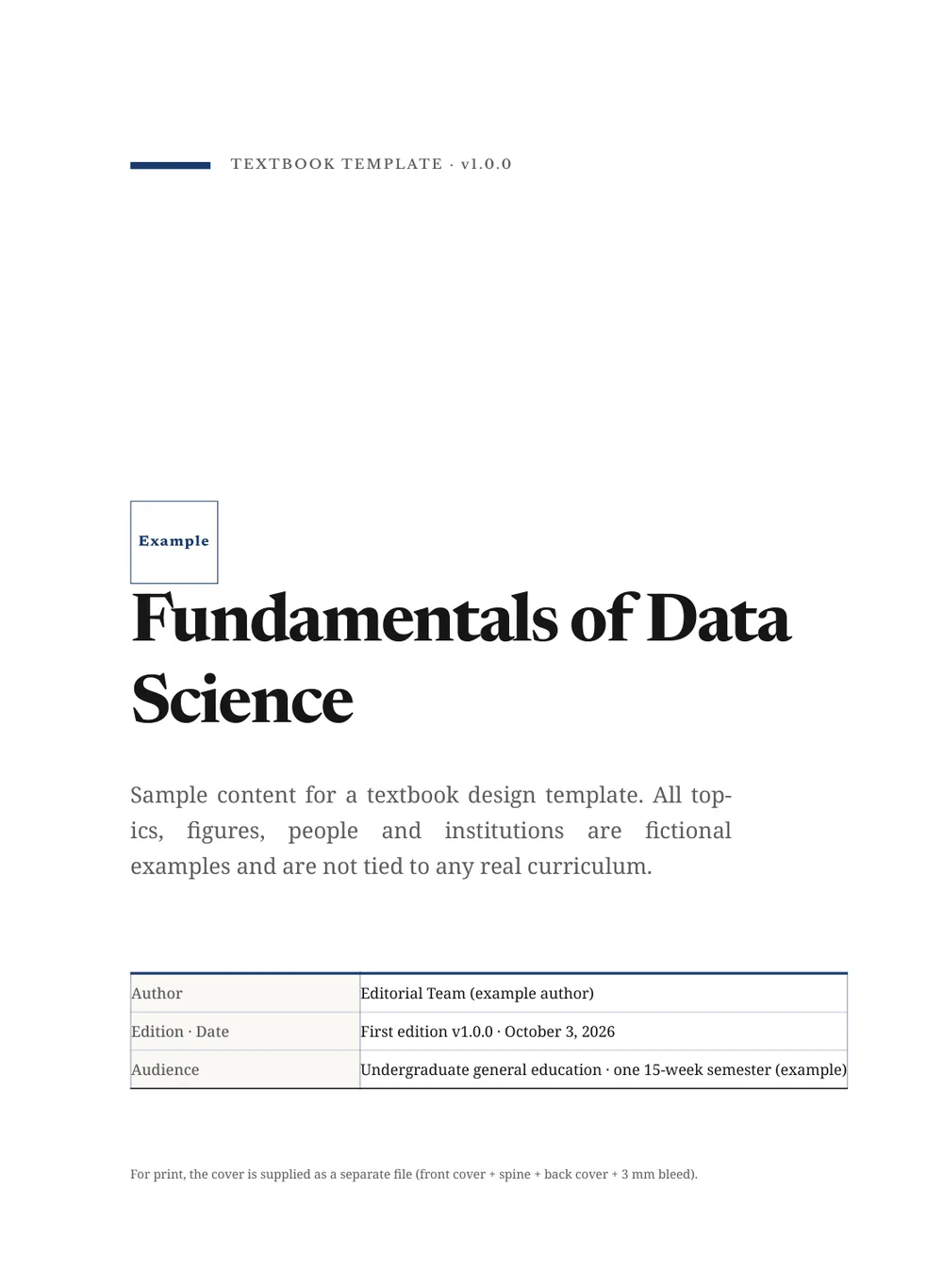 Oxford Press — Cover