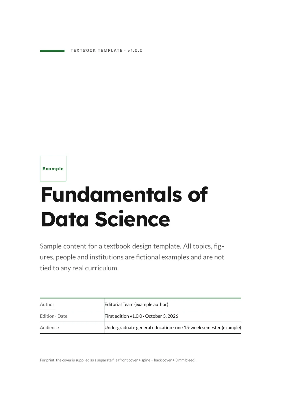 Lab Notebook — Cover