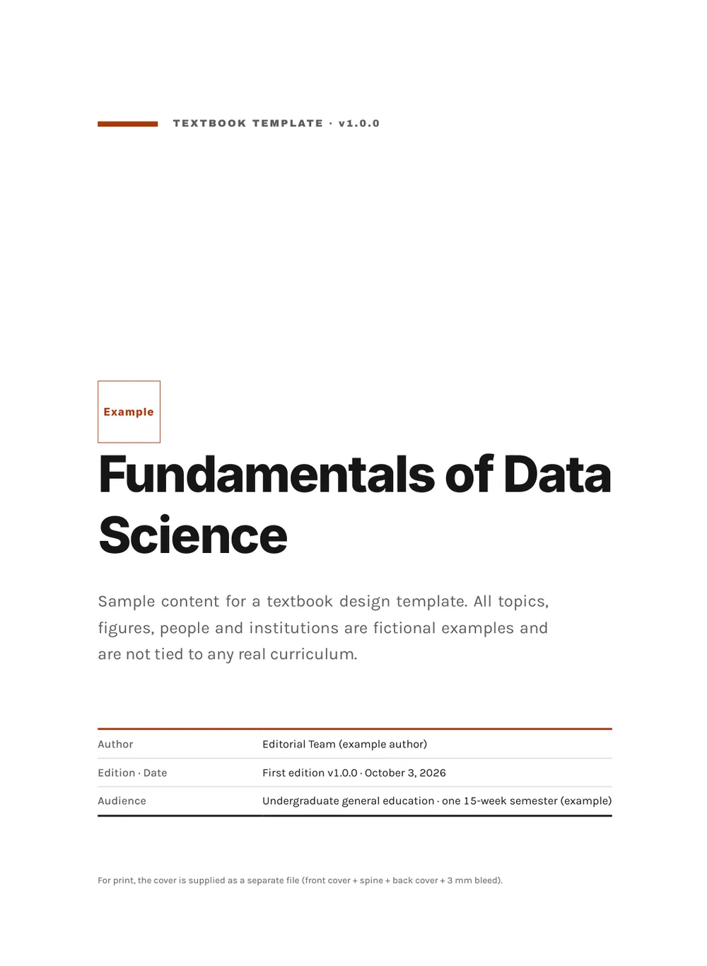 Orange Sprint — Cover