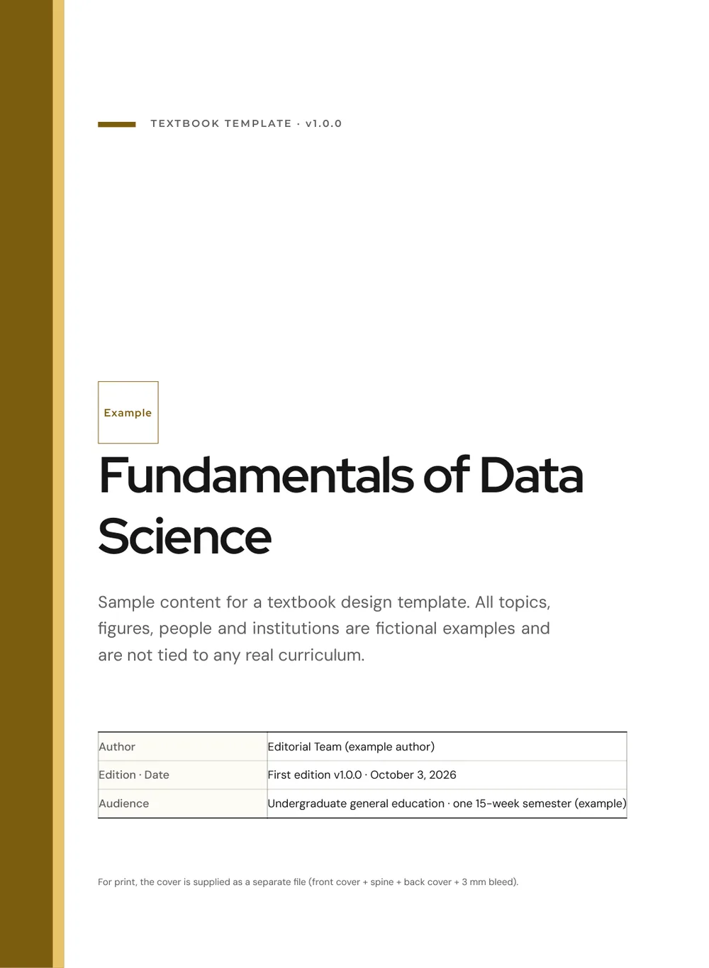 Gold License — Cover