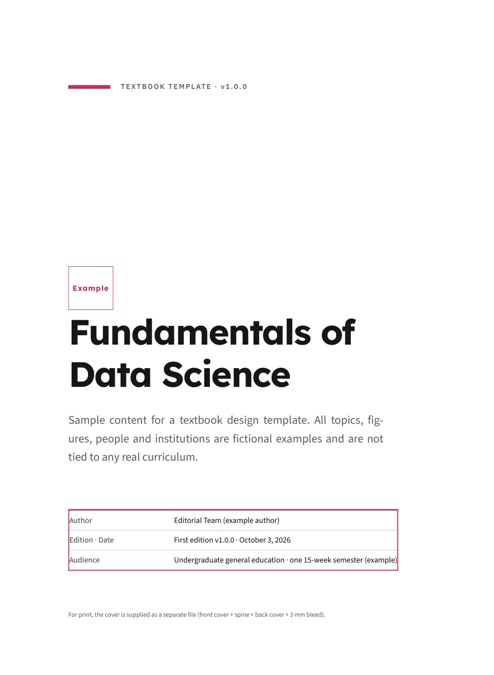 Data Science Pink — Cover