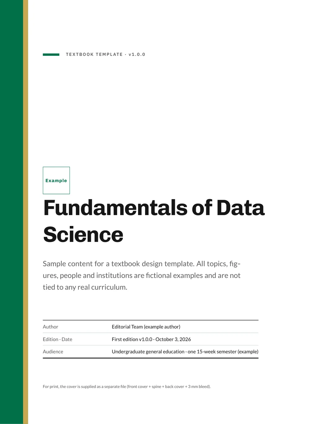 Finance Green — Cover