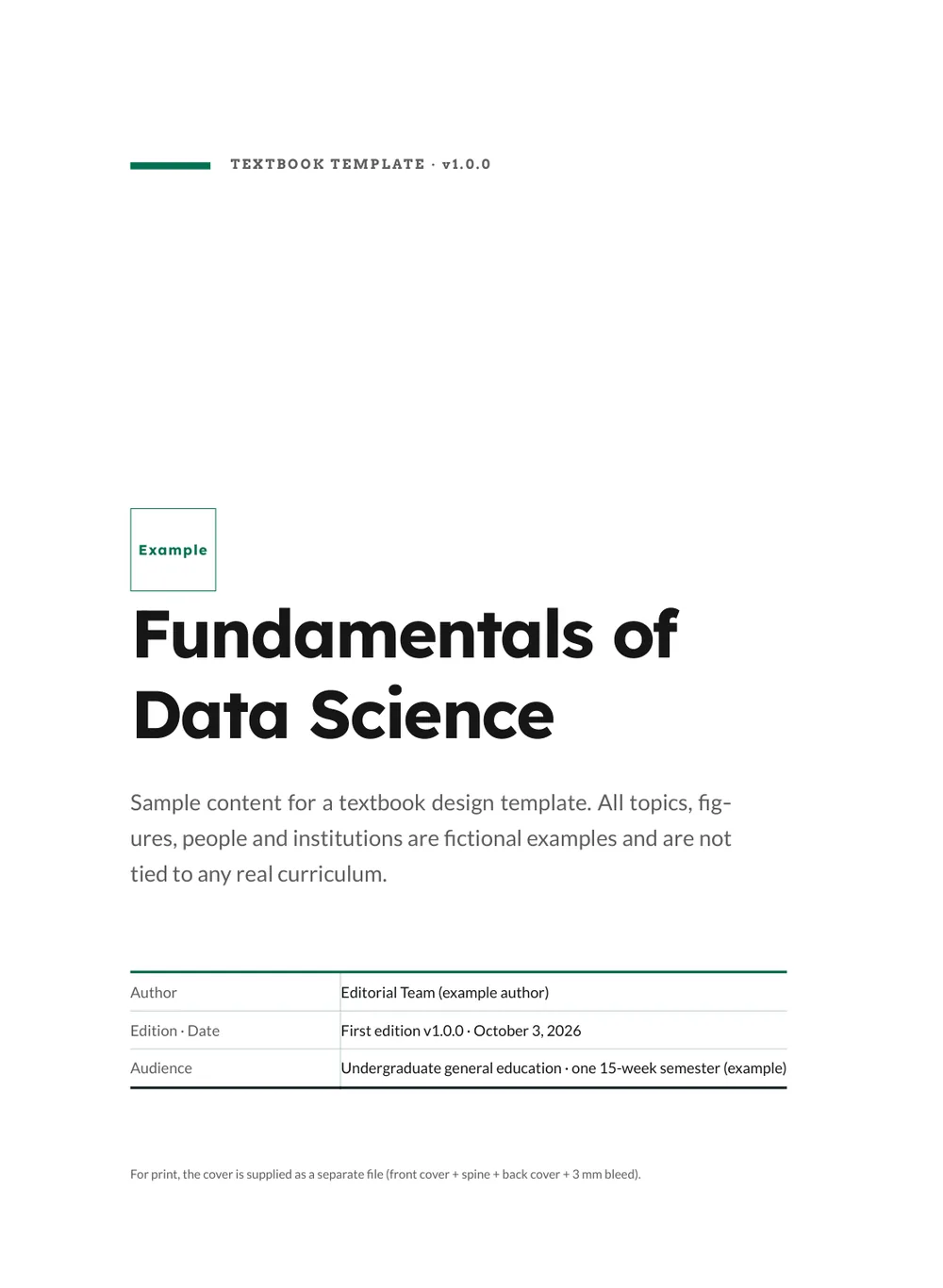 Ledger Accounting — Cover