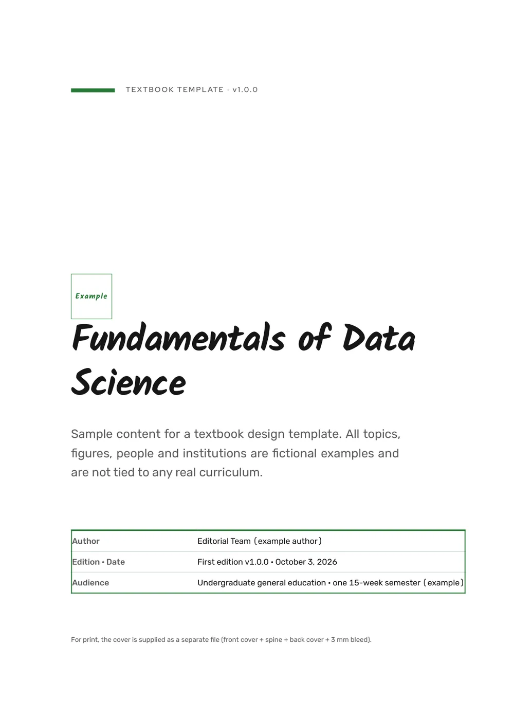 Study Planner — Cover