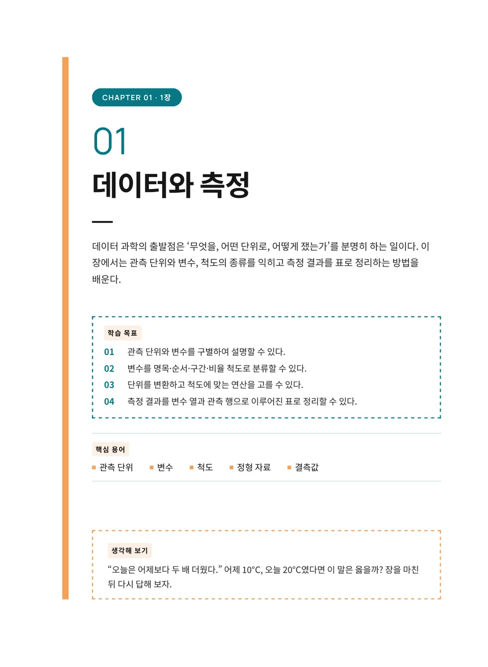 틸 개론 — 장 표제지