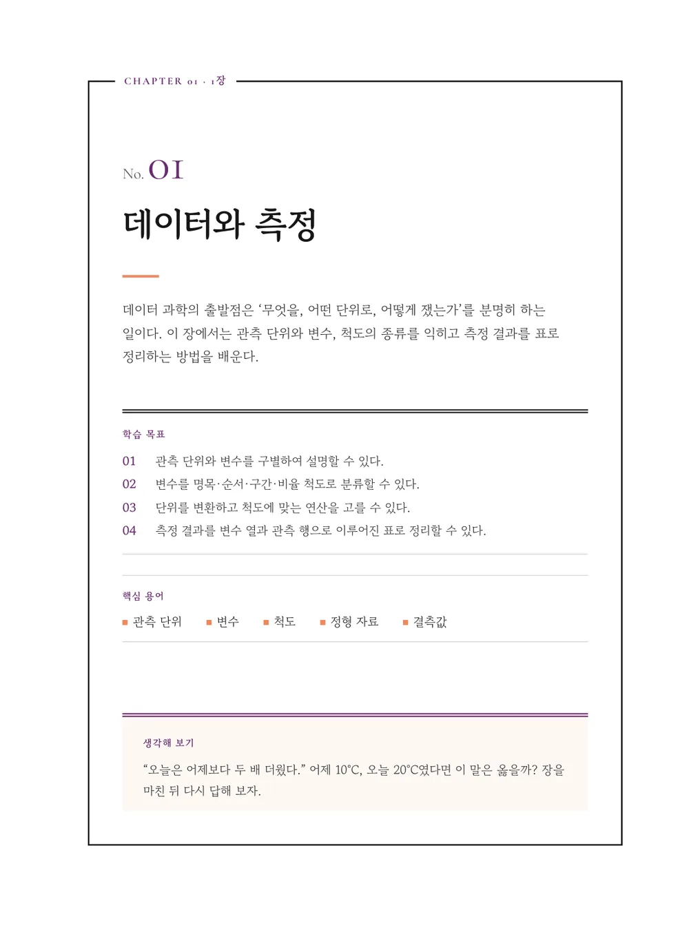 플럼 인문사회 — 장 표제지