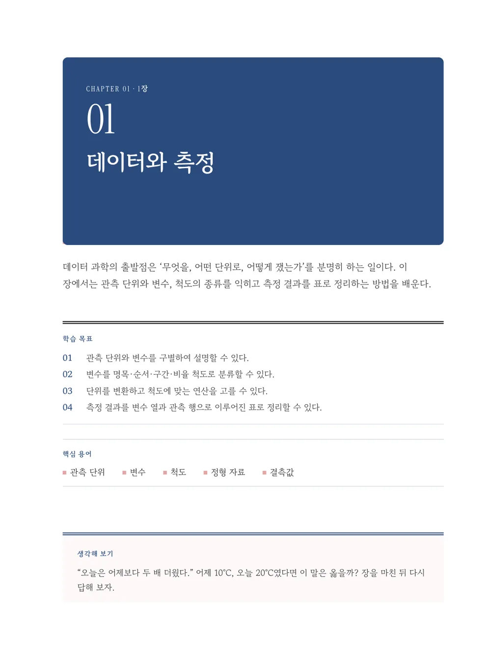 파리 불어 — 장 표제지