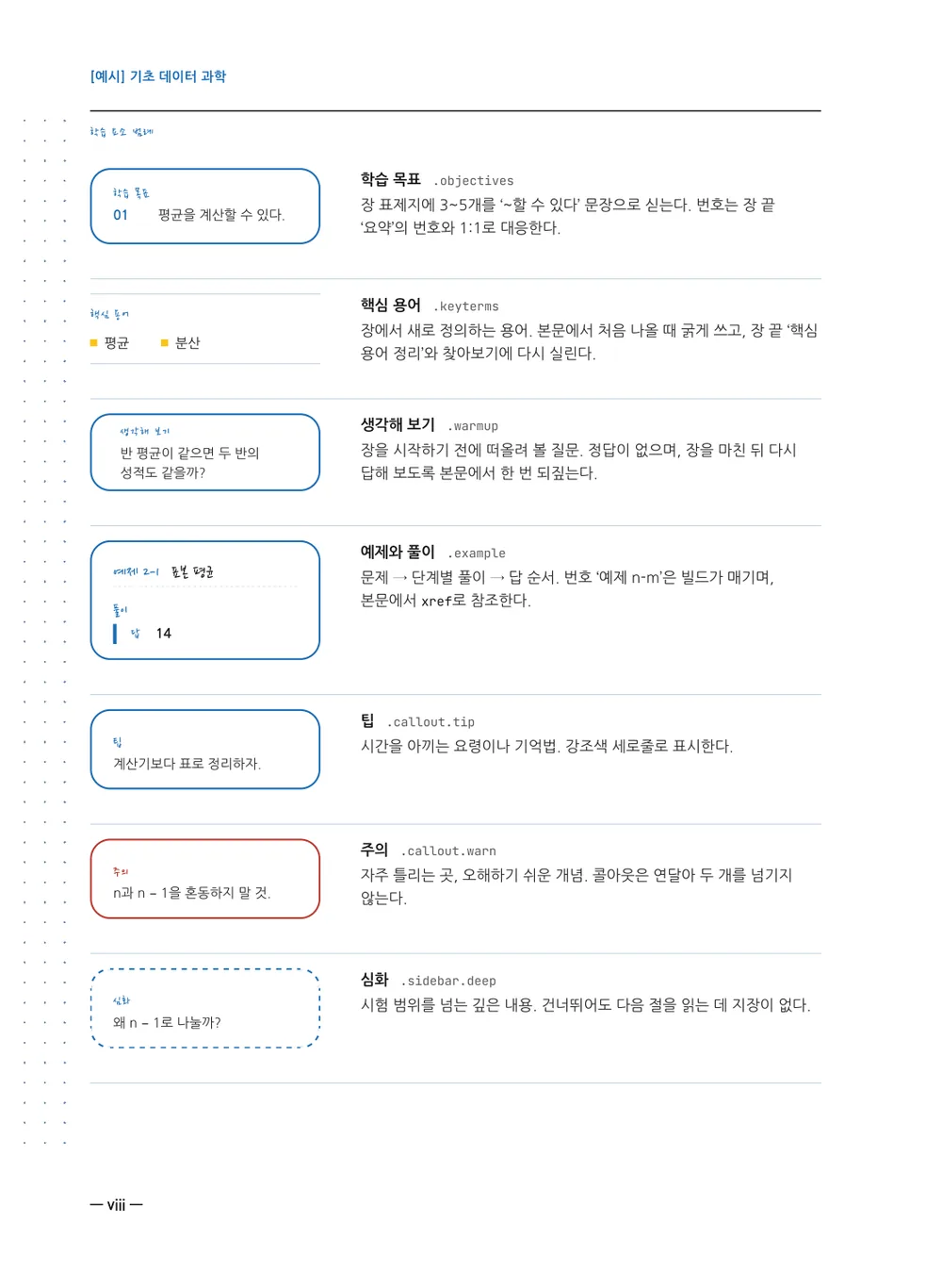 모눈 공책 — 구성과 활용법